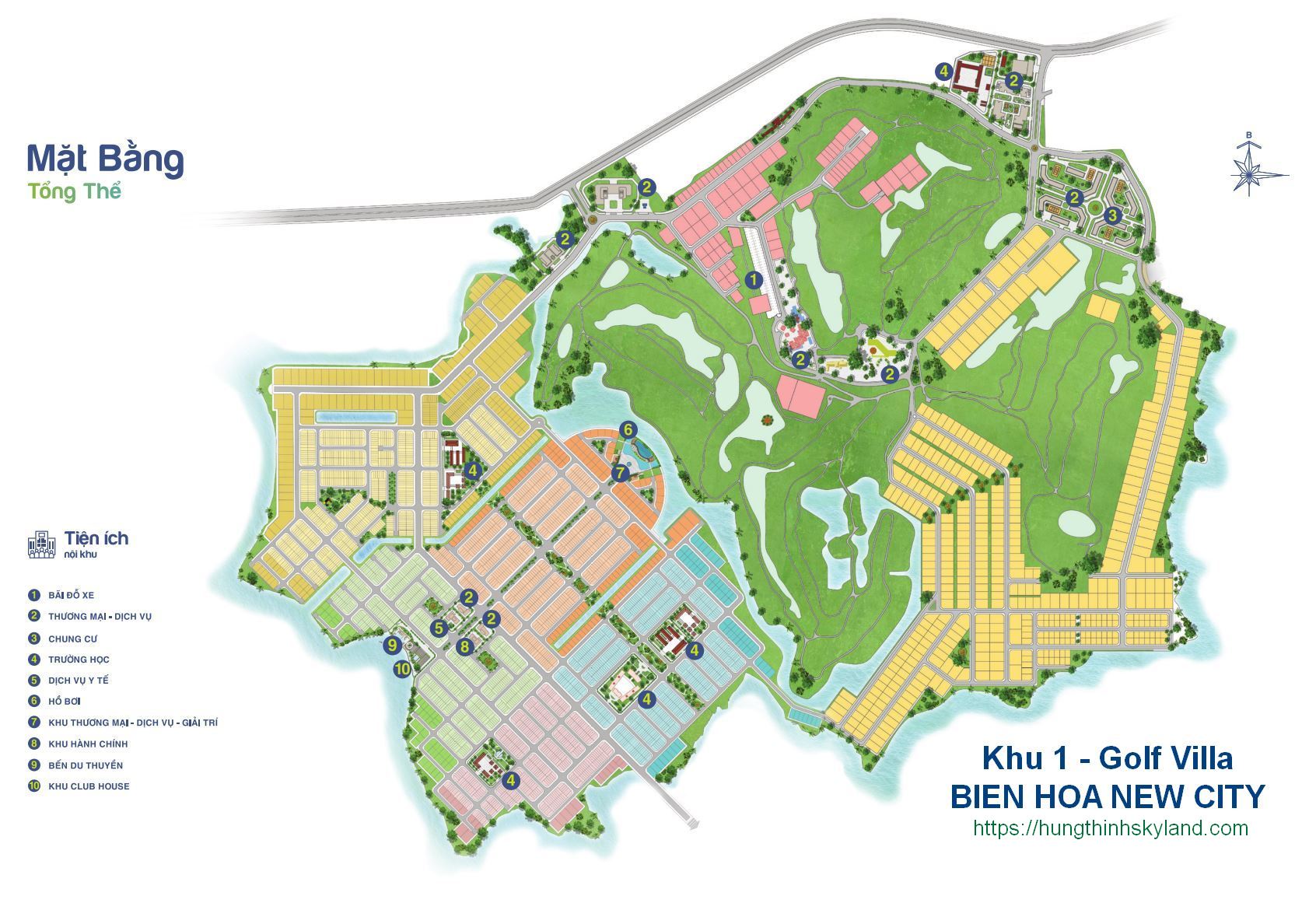 Mặt bằng tổng thể dự án Bien Hoa New City